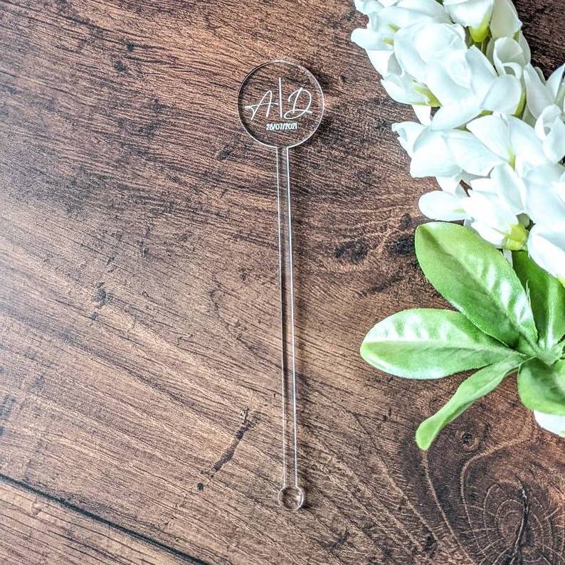 Hot sale! wholesale! Clear acrylic Swizzle Sticks Plastic Crystal Swizzle Sticks with engraved logo and custom drink stirrers