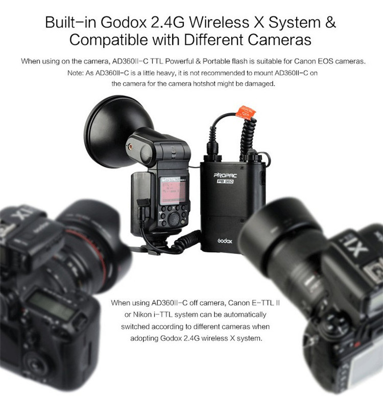 Godox AD360II Outdoor fFash Light On/Off-Camera Flash For Camera Studio Photography