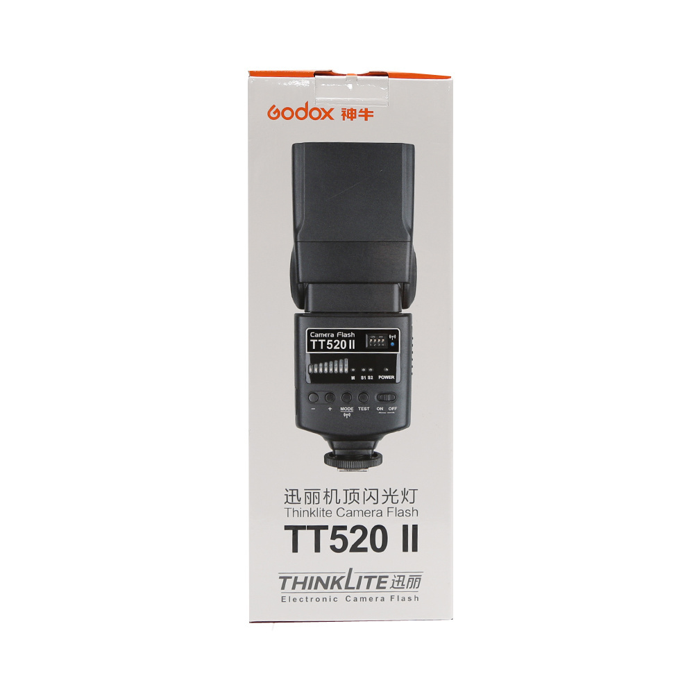 Godox Newest Camera Flash TT520II GN33 Build-in 433MHz + RT Transmitter for All Cameras