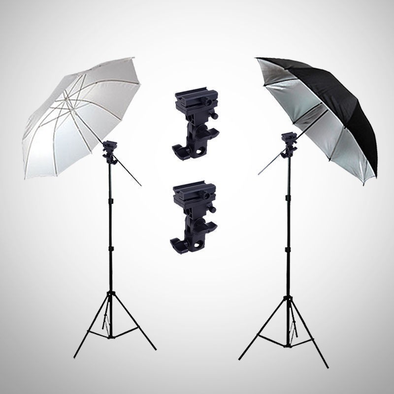 High Quality B Type Universal Mount Flash Adapter Trigger Umbrella Holder Swivel Light Stand Bracket Photo Studio Accessories