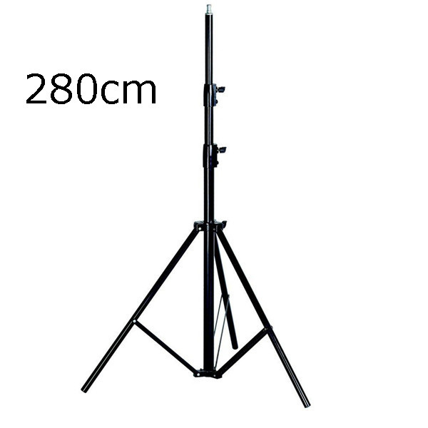 280cm Heavy Duty Studio Photography Light Stand Tripods for Speedlight Softbox and Umbrella with 1/4 screw head 2.8m