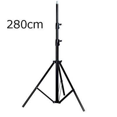 280cm Heavy Duty Studio Photography Light Stand Tripods for Speedlight Softbox and Umbrella with 1/4 screw head 2.8m