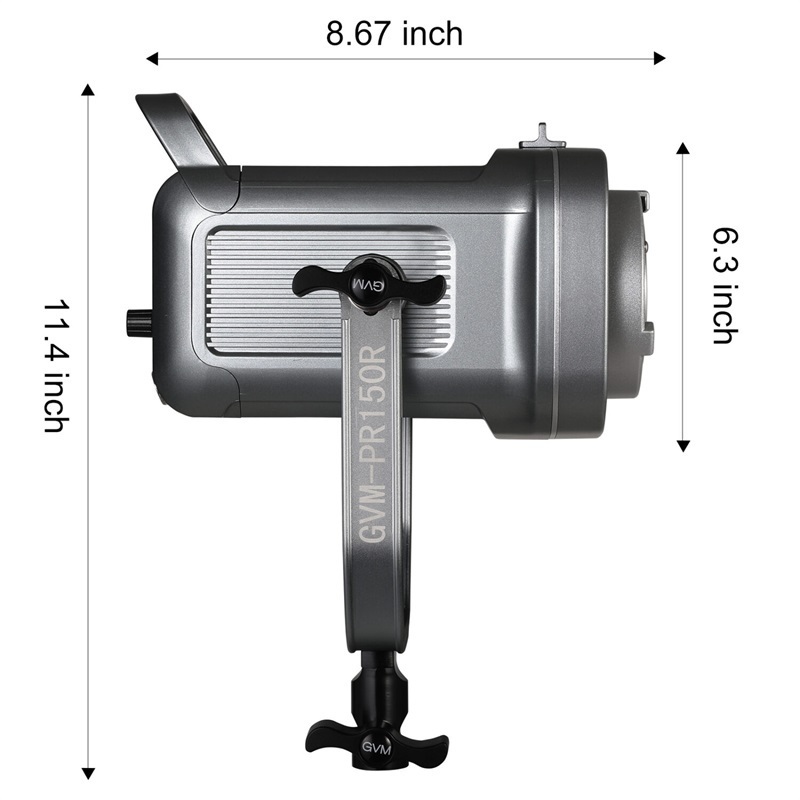 GVM PR150R 150W High Power LED Video Light Bi-Color & RGB Studio Lighting Kit