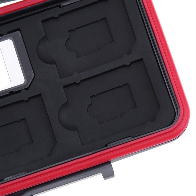 Portable Memory Card Case All in One Anti-Shock 12SD+12TF Capacity Storage Holder Box Cases for SD/SDHC/SDXC/Micro SD/TF Card