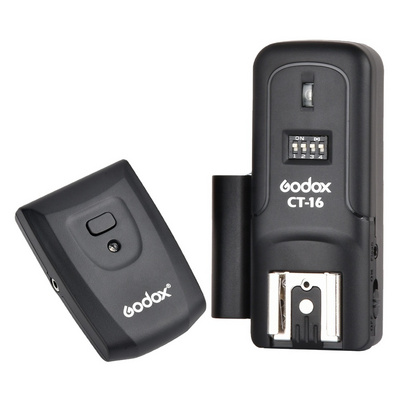 Godox CT-16 CT16 16 Channels Wireless Radio Flash Trigger Transmitter + Receiver CTR-16 Set for  Pentax Studio Flash