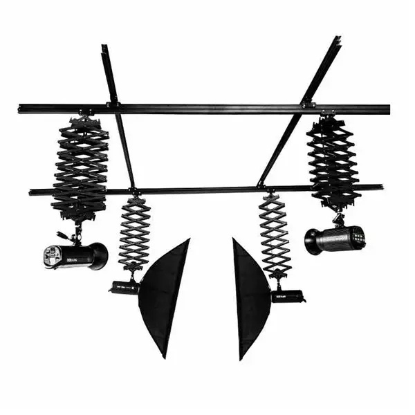 Studio Lighting Support Rail System Drop Pantograph for Studio Photography Constant force hinge Lamp Hanger