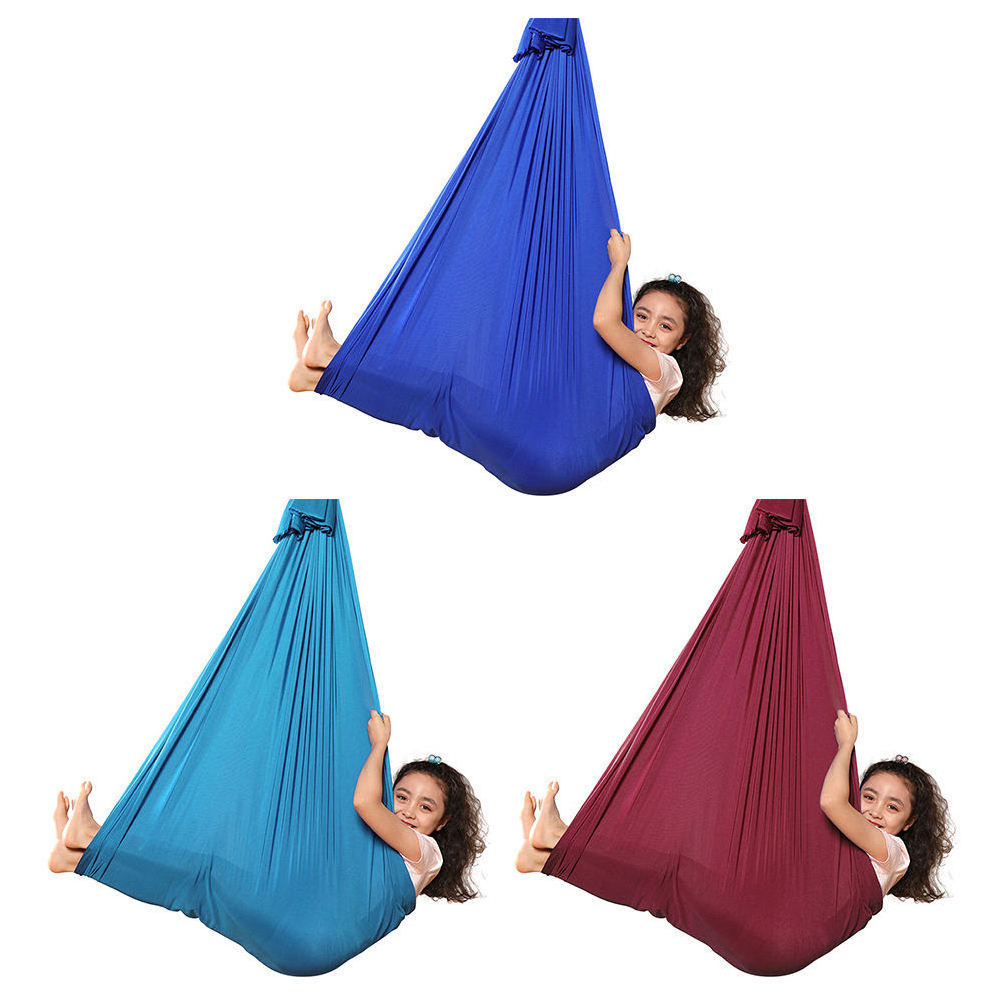 Aerial Silk Yoga Swing Aerial Yoga Hammock Therapy Therapy Sensory Swing Hanging Seat Elastic Cuddle Hammock