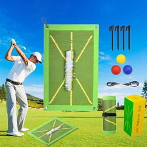 Mini Portable Golf Impact Analysis Training Turf Mat Golf Training Mat For Swing Detection Batting Golf Training Mat