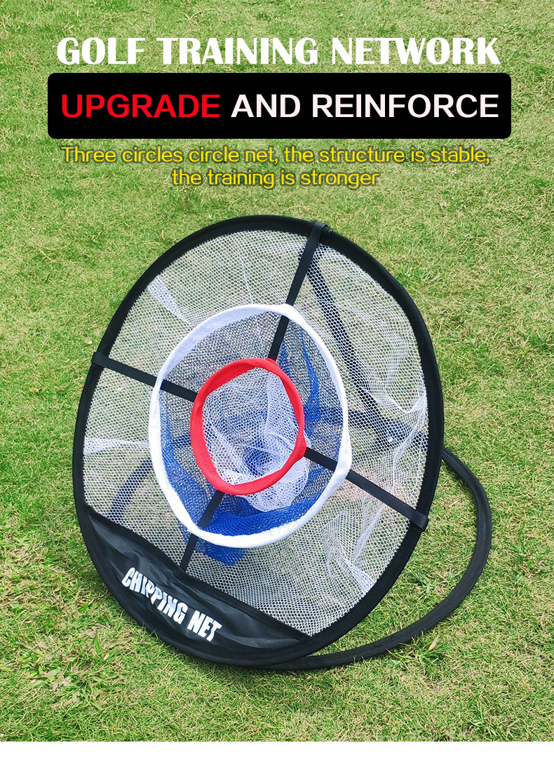 High Quality Golf Practice Hit Net Training Mat Indoor Outdoor Golf Chipping Practice Net Swing Trainer