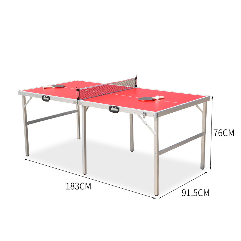 Portable Tennis Table Folding pingpong Table Game Set with Net Table Tennis Paddles and Ping Pong Balls