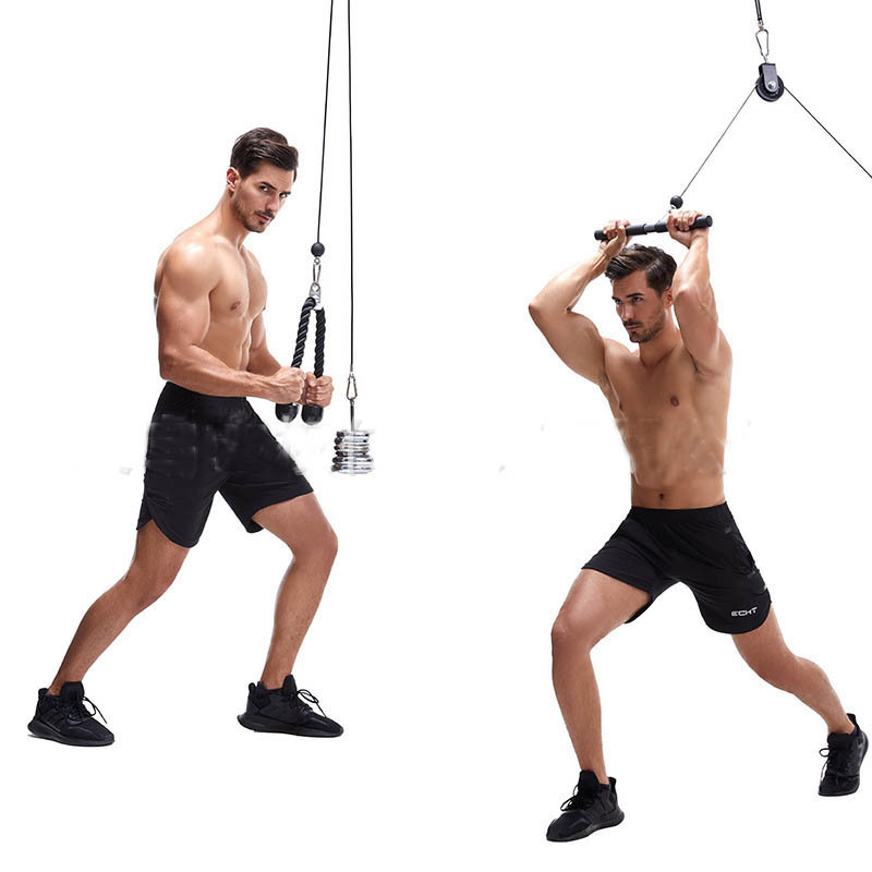 Gym Pulley Cable Machine System Pull Down Loading Pin Lifting Workout Arm Biceps Triceps Hand Training Equipment