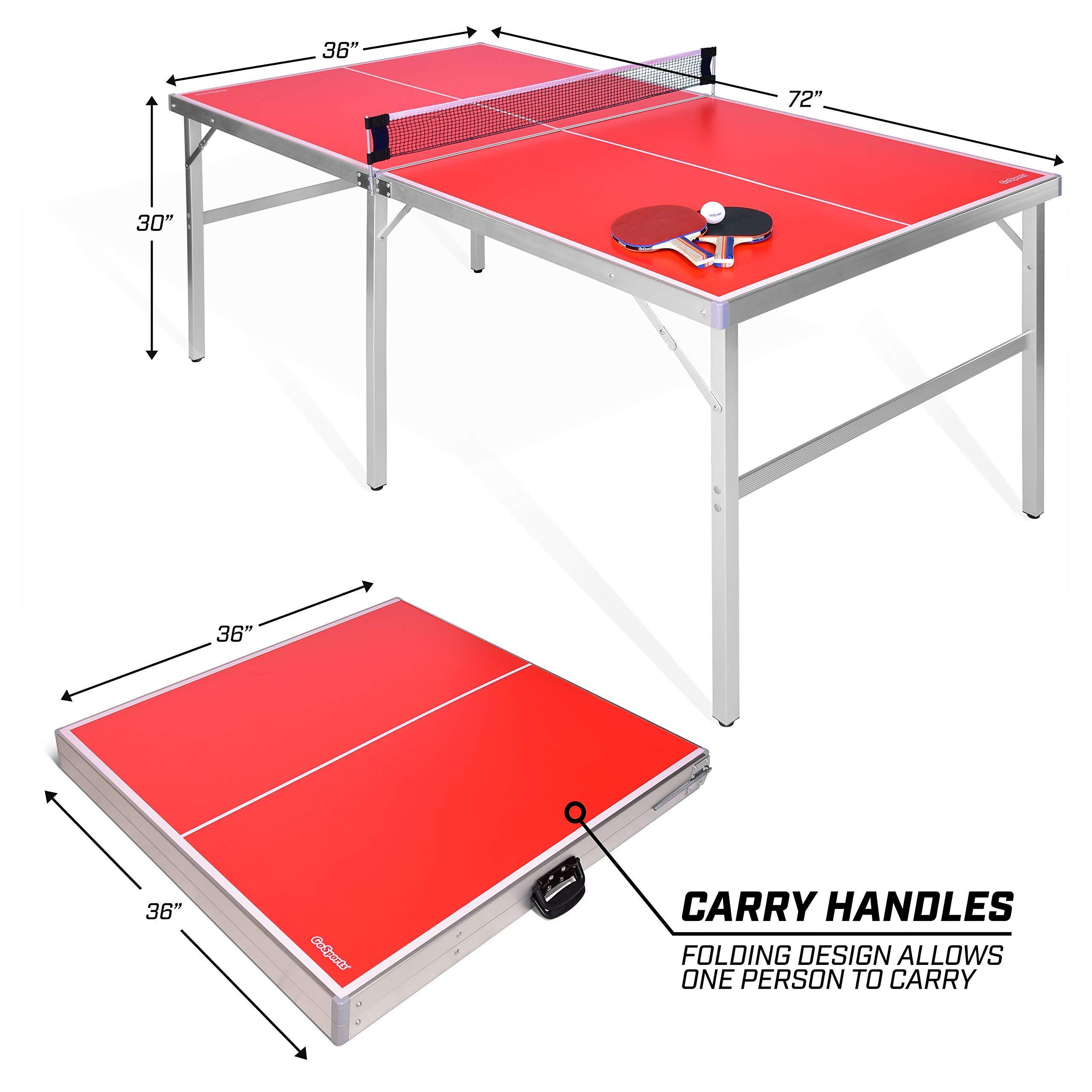 Portable Tennis Table Folding pingpong Table Game Set with Net Table Tennis Paddles and Ping Pong Balls