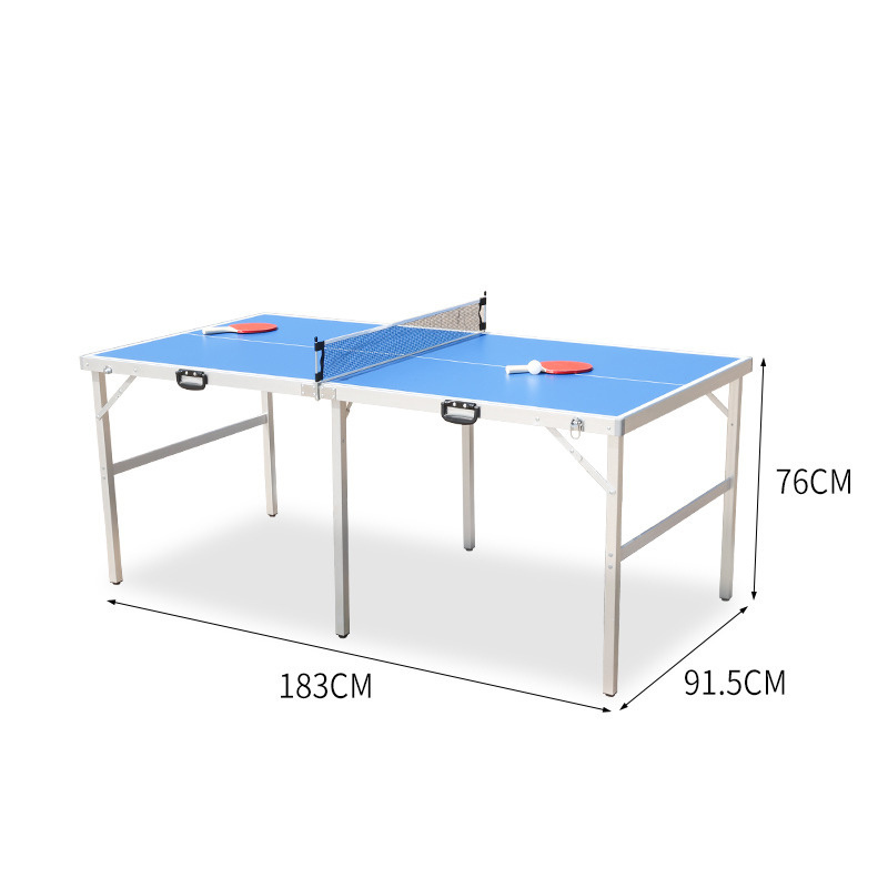 Portable Tennis Table Folding pingpong Table Game Set with Net Table Tennis Paddles and Ping Pong Balls