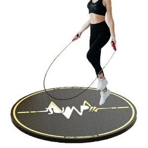 Wholesale Custom Printed Anti Slip Non slip High Density PVC Outdoor Jumping Exercise Round Jump Rope Yoga Mat