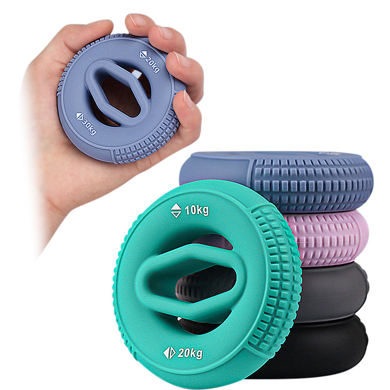 New Design Finger Training Exercise Rubber Donut  Portable Gripping Strength Silicone Hand Grip Strengthener Ring