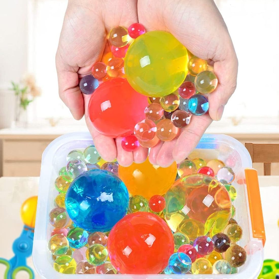 Hotsale 10000pcs Colorful Water Bead Balls Crystal Soil Water Gel Beads Kids Children Water Beads Gun Bullet Toys