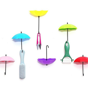 New and fashion Umbrella Shape Sticky Hook kitchen wall hook Home Decorative adhesive wall hook