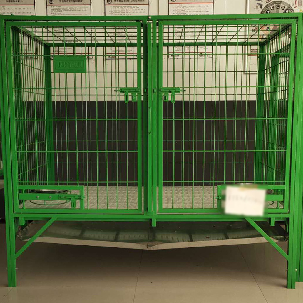 Oem Foldable Stackable Stainless Steel Free Dog Pet Cage And Crates Metal Dog Kennels Outdoor Drop Cages Bank For Large Dog