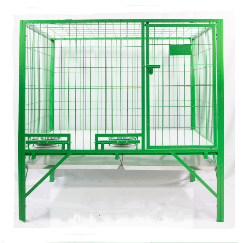 Oem Foldable Stackable Stainless Steel Free Dog Pet Cage And Crates Metal Dog Kennels Outdoor Drop Cages Bank For Large Dog