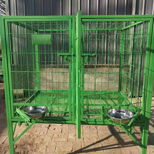 Factory Custom Pet Cage Small Dog Cage For Car Stainless Steel 304 Double Matting Large Flooring Covers Metal Dog Cage