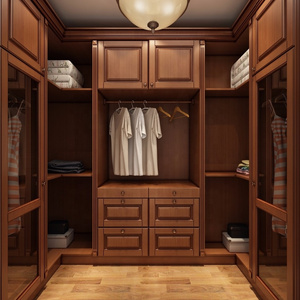 Solid Wood Large Armoire Closet With Drawer