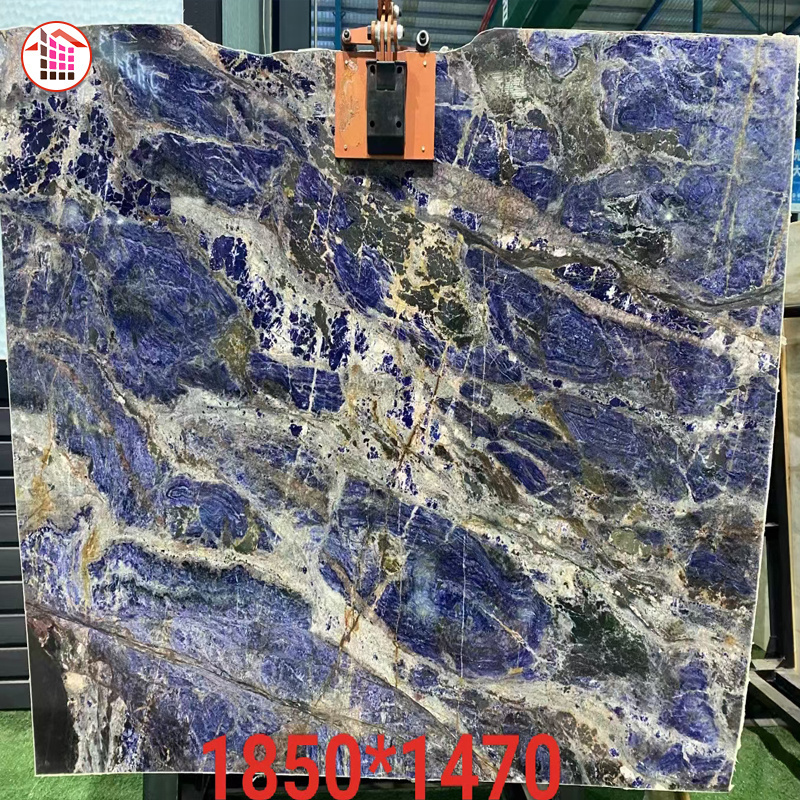 China factory blue marble for wall Slab Natural Stones Tiles high quality blue Brazil luxury stone countertop