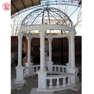 Cheap Gazebo Garden Gazebo Stone Garden Gazebos Marble 1premium Hand Carved Natural for Sale Outdoor Outdoor Promotion 1 Set