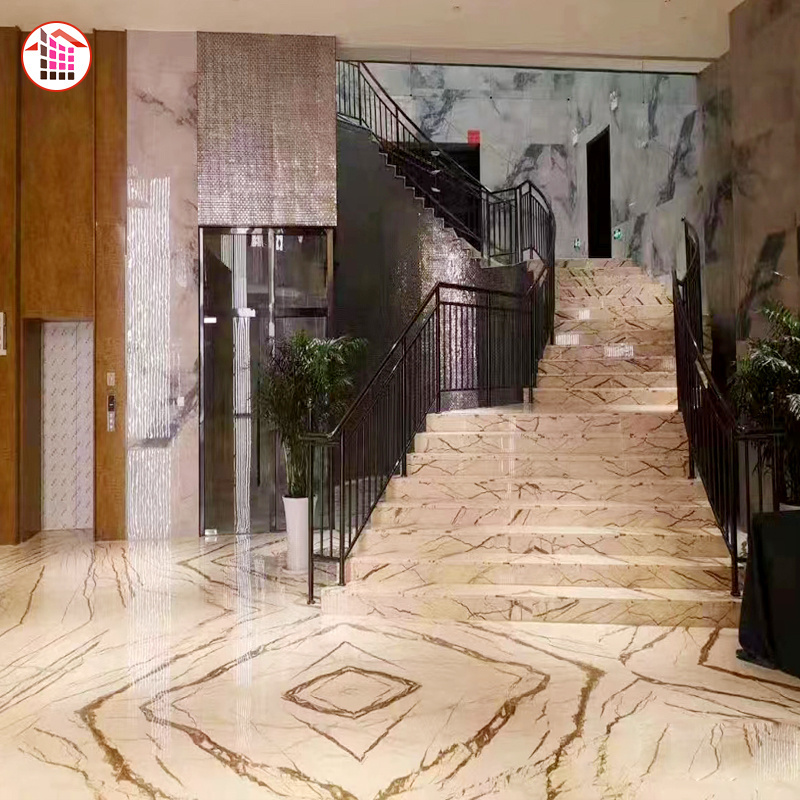 Cheap price high quality china factory wholesale natural beige marble for floor Sofitel Gold marble floor countertop