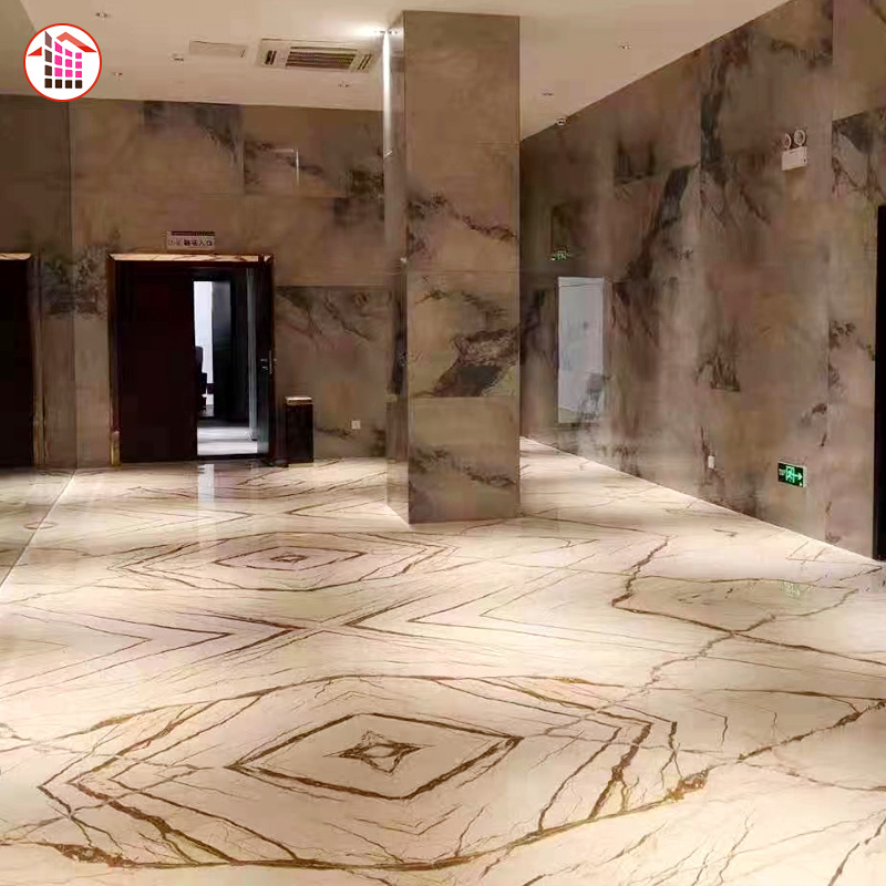 Cheap price high quality china factory wholesale natural beige marble for floor Sofitel Gold marble floor countertop