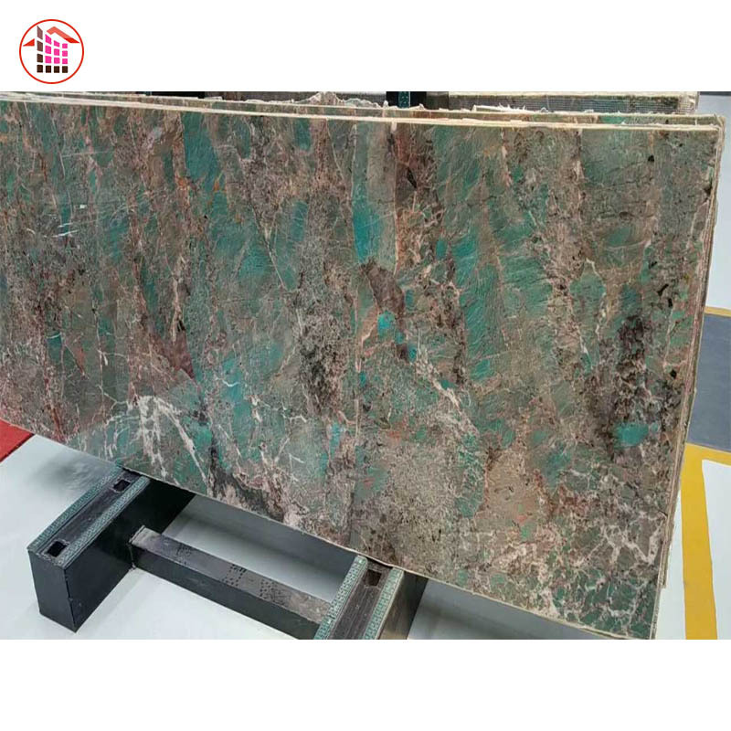 Amazonite Polished Quartzite Slab Slabs Polished Amazonite Table Top Quartzite Granite Green Granite Tile Exotic Stone Slabs 2.7