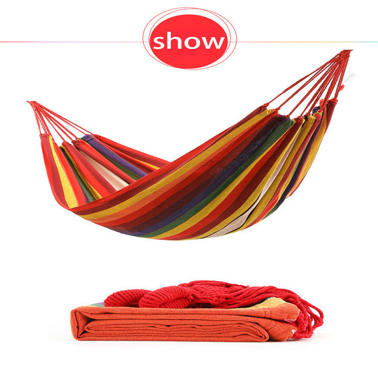 Anti-rollover Indoor and Outdoor Hanging Chair Outdoor Swing Ice Mesh Canvas Hammock