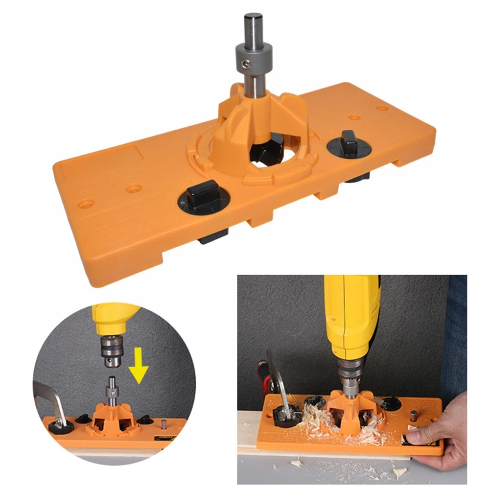 Woodworking Hardware Cabinet 35mm Hinge Boring Jig Drill Set Guide Hole Puncher Hole Locator DIY Concealed Kit Hole Opener