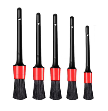 5pcs/set Dashboard Wheel Rim Detail Brush Cleaning Tools Car Interior Exterior Leather Air Vents Car Cleaning Brush Kit