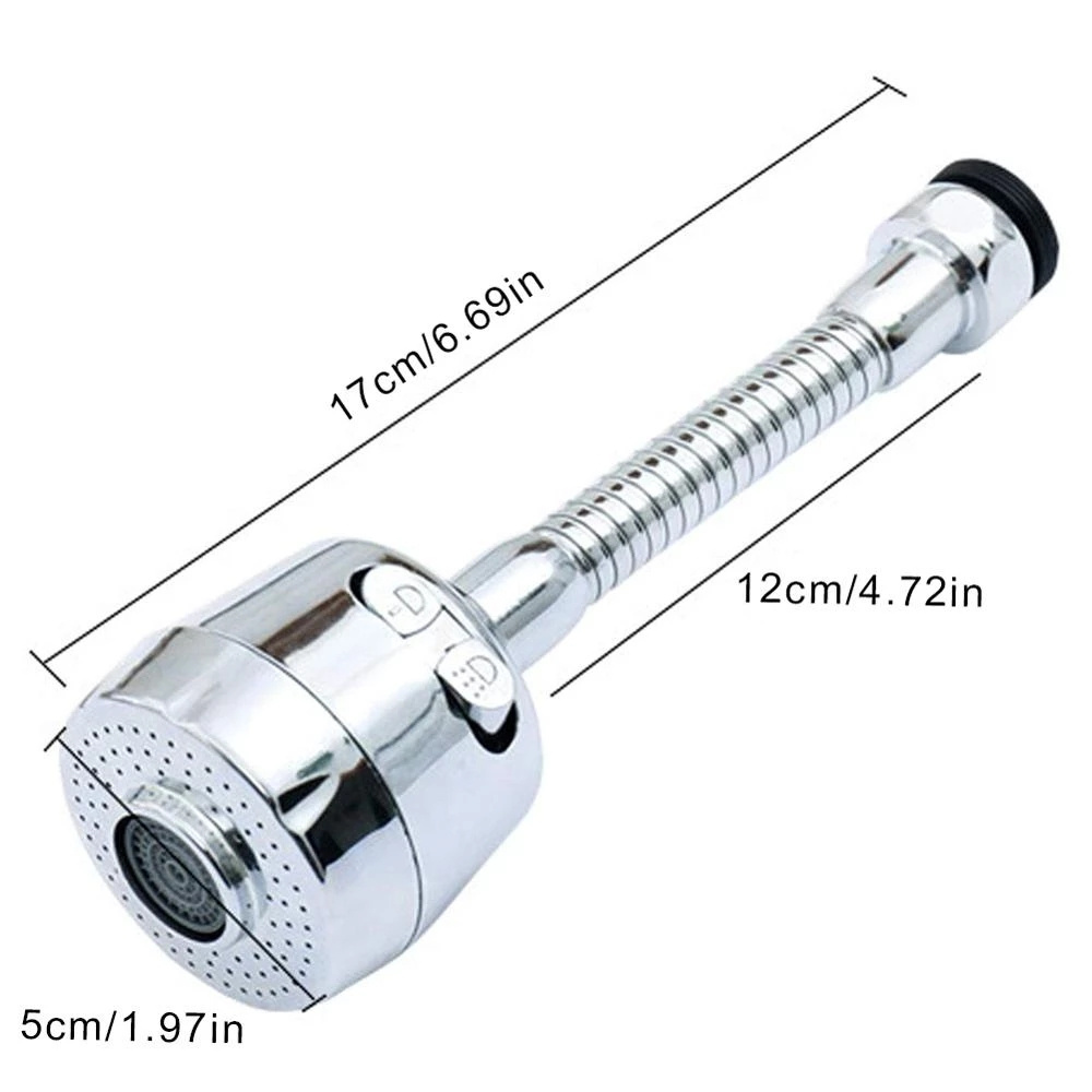 360 Degree Swivel Faucet Aerator Adjustable Dual Mode Sprayer Filter Diffuser Water Saving Nozzle Kitchen Faucet