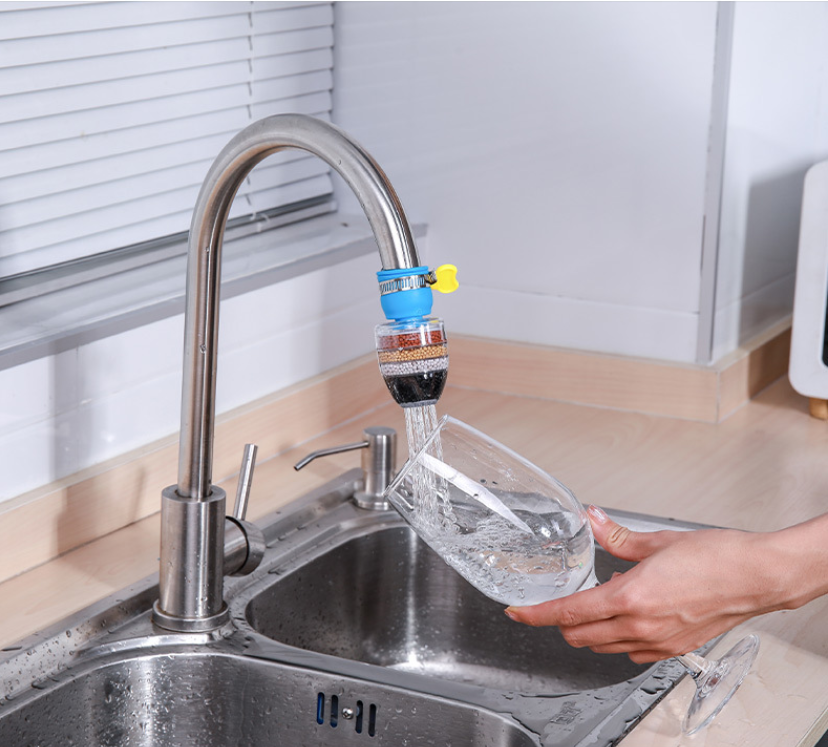 Home Kitchen Water Softener Fluoride With Filtration Cartridge Faucet Purifier Faucet Tap Water Purifier Filter