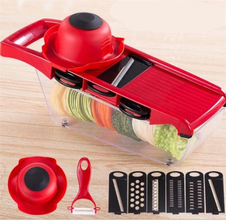 Mandoline Slicer Manual Potato Garlic Peeler Carrot Cheese Grater Dicer