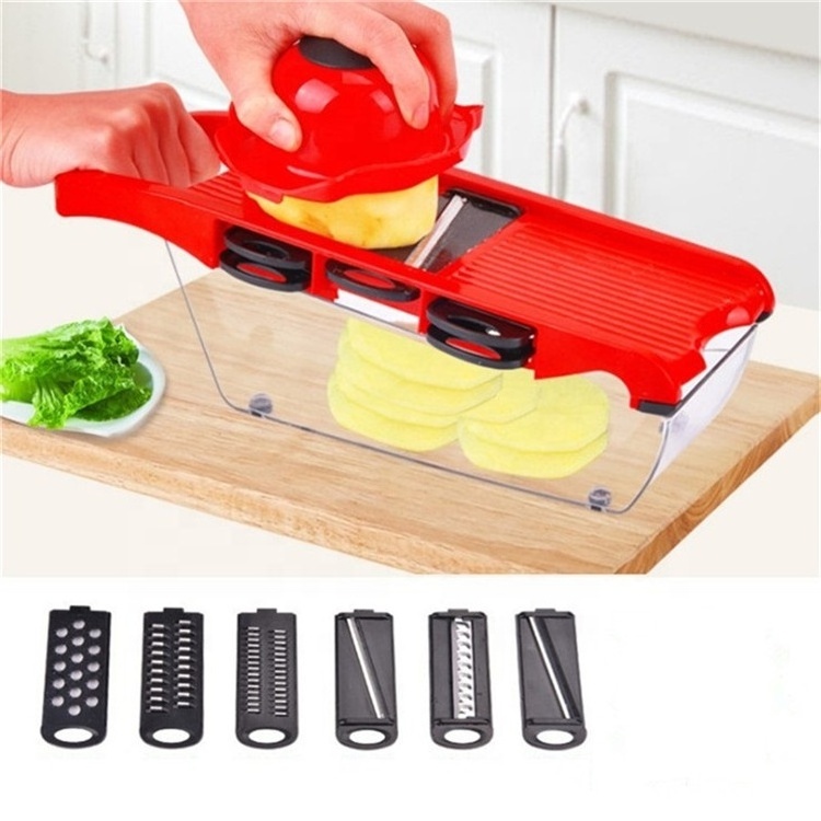 Mandoline Slicer Manual Potato Garlic Peeler Carrot Cheese Grater Dicer