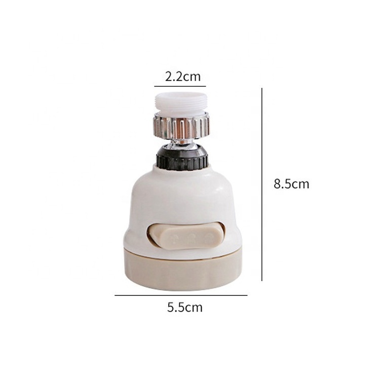 360 degrees Kitchen Tap Head 3 Modes Adjustable Water Saving Faucet Extender Sprayer Sink Spray Aerator