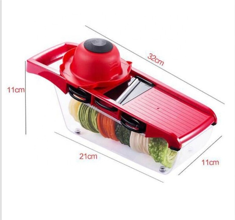 Mandoline Slicer Manual Potato Garlic Peeler Carrot Cheese Grater Dicer