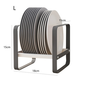 Anti-slip Bottom Carbon Steel Kitchen Closet Storage Rack Lid Holder Multifunction Closet Organizer