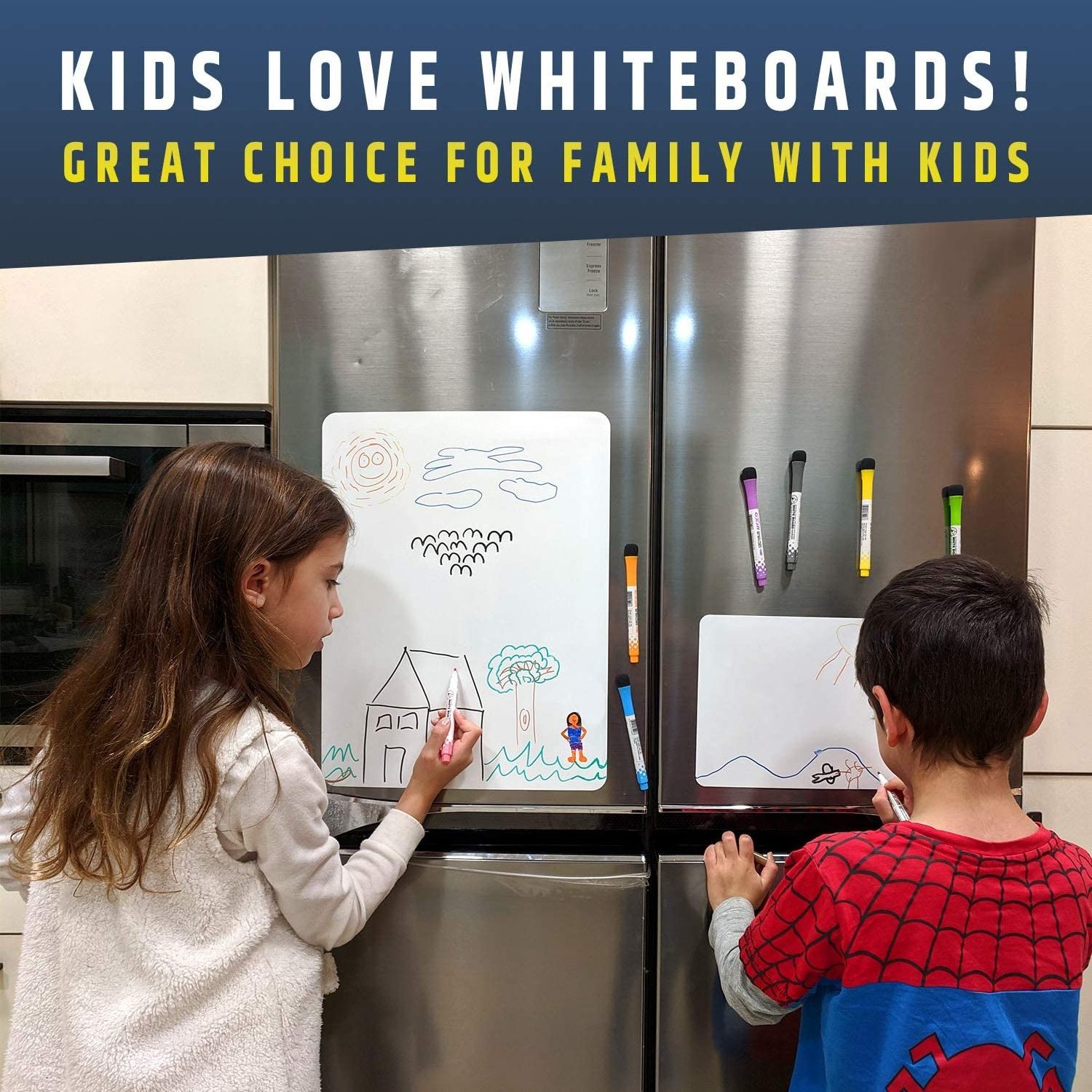 A4 Size Magnetic Whiteboard For Fridge To Do List Board  Memo Kid Drawing Paint Board Glass Desk Wall Sticker Meeting Writing