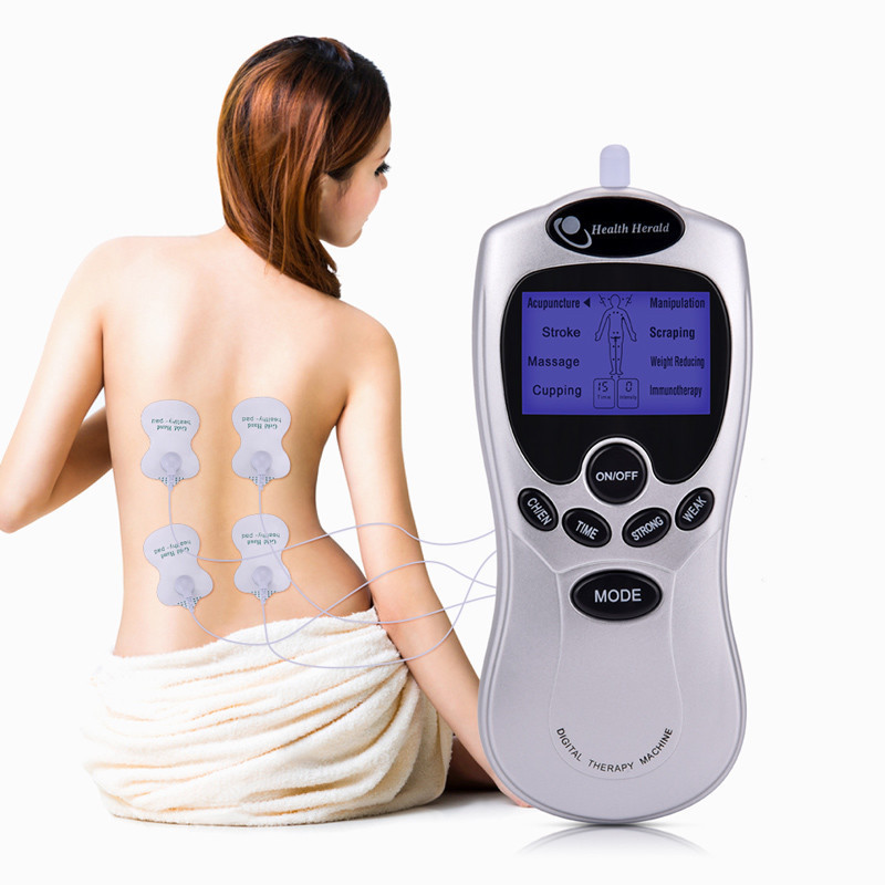 8 Mode EMS Electric Herald Tens Muscle Neck Machine Acupuncture Body Massage Digital Therapy Stimulator