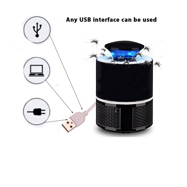 USB Electric LED Insect Trap Light Physical Mosquito Killer Lamp LED Bug Zapper