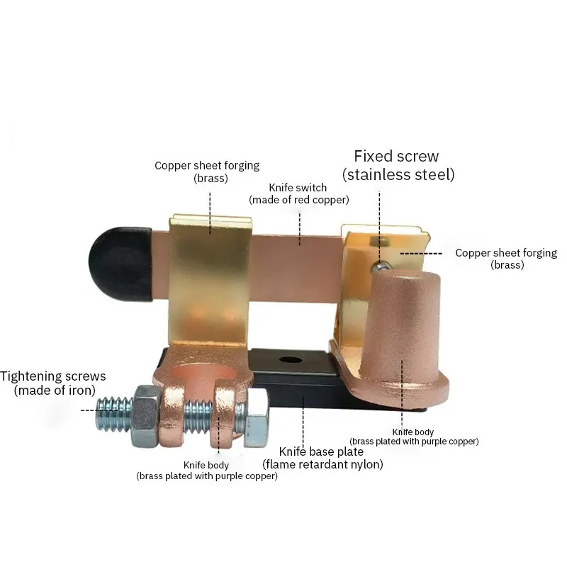 Car Truck Brass Material Battery Disconnect Switch Isolator Power Cut Off Top Bolt Post Vertical