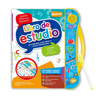 ABC Sound Electronic Speaking Libros Children Reading Musical Didactic Book Girl Boy English Spanish Voice Books Smart Toys