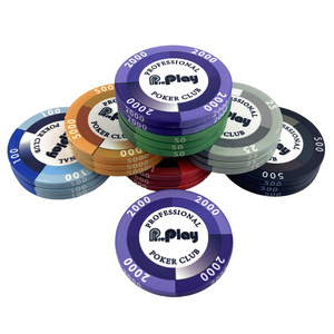 Custom 10g EPT Chips Set 39mm Poker Chips Wholesale Ceramic Poker Factory