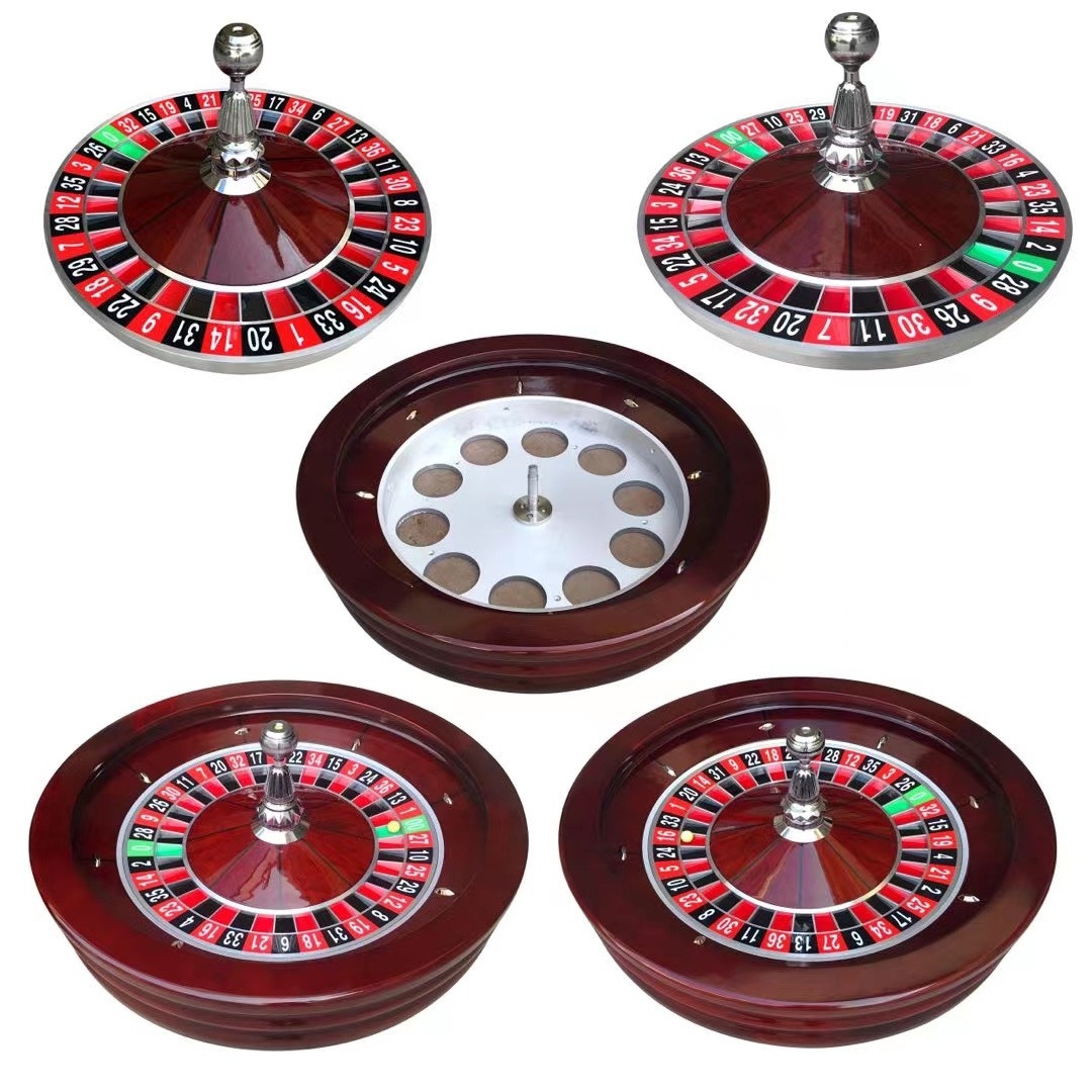 Casino accessories poker game table 32 inch roulette wheel high quality solid wood roulette wheel for casino games