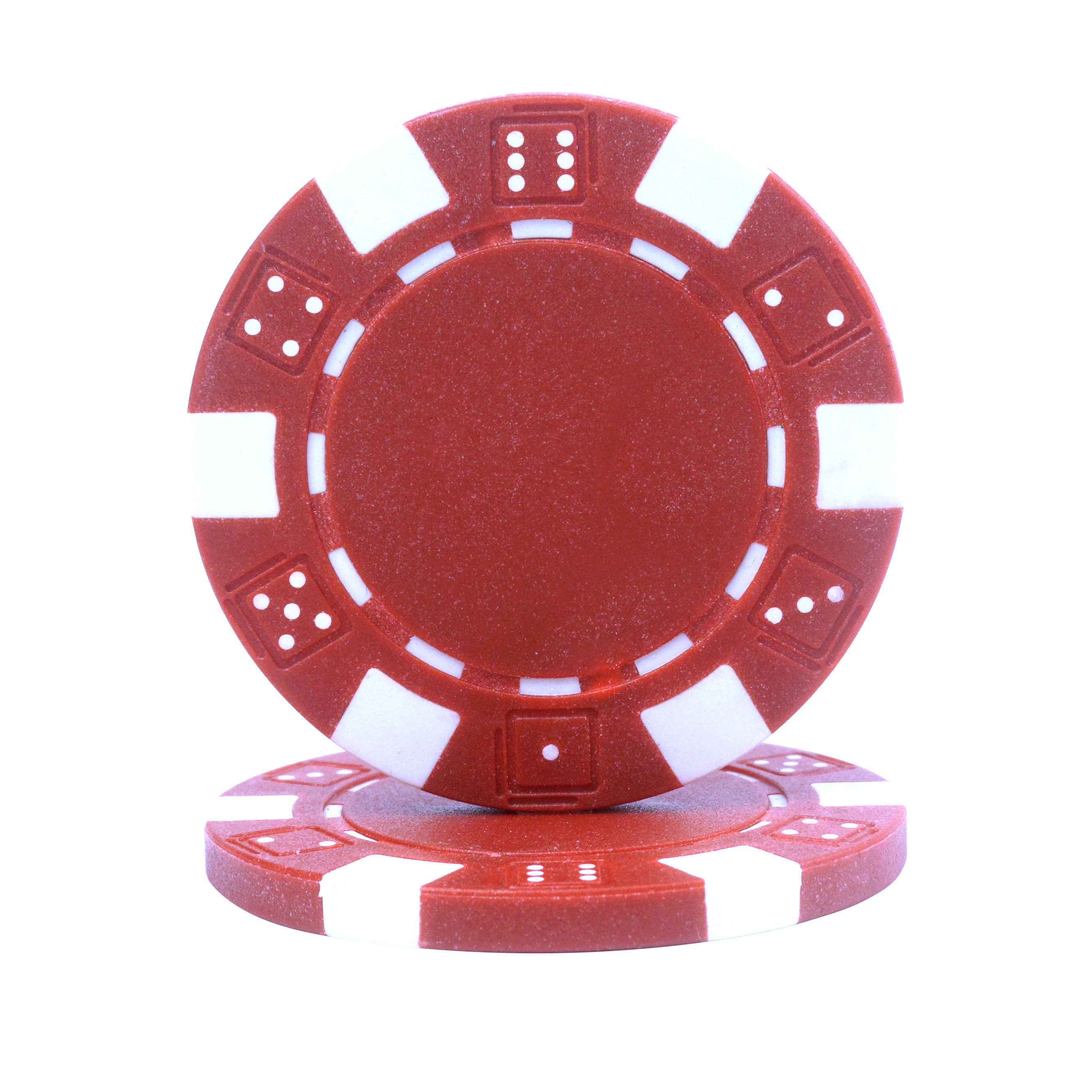 Hot selling custom blank pp plastic dice poker chips 40 mm multi color chips