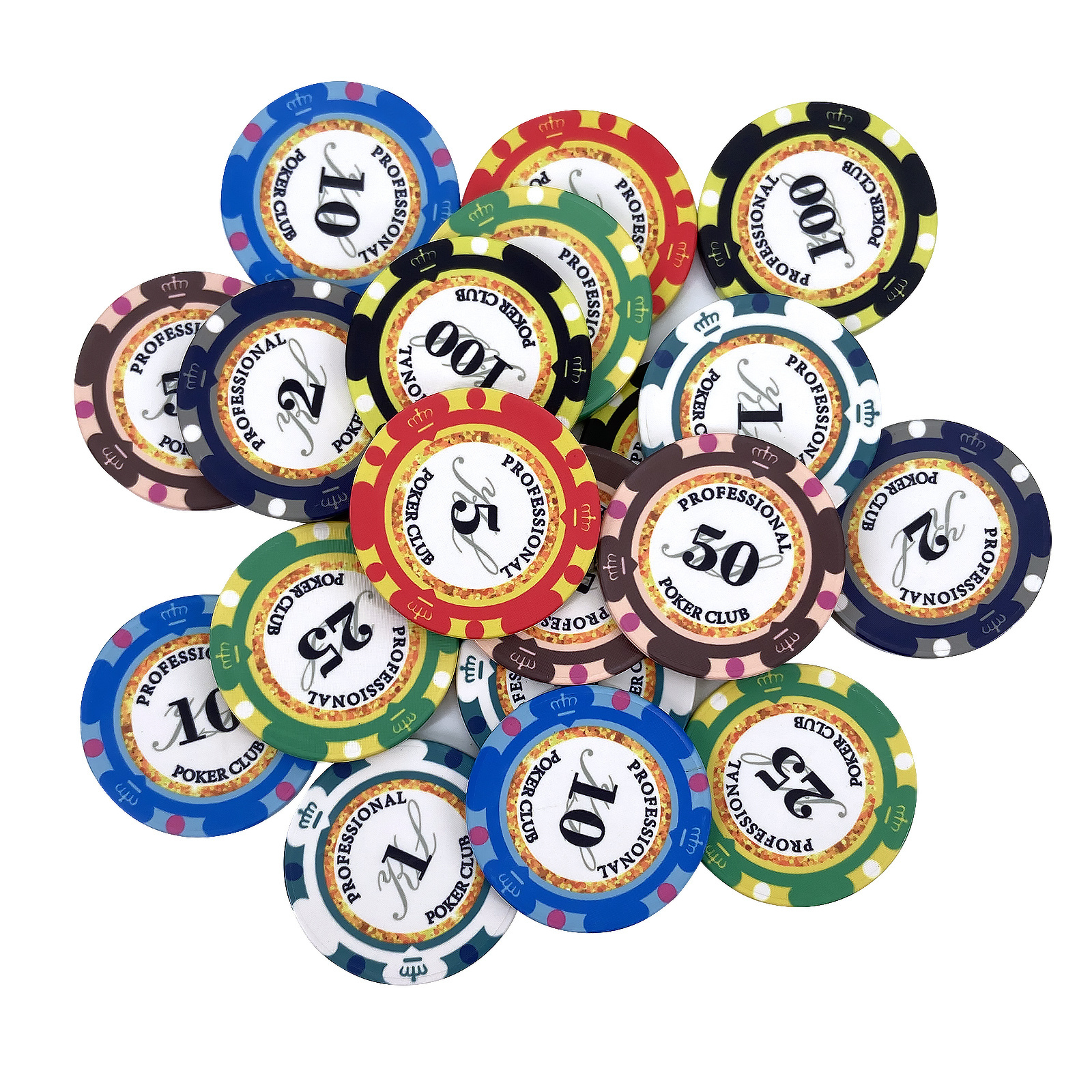 Custom 10g EPT poker Chips  39mm ceramic casino chips Wholesale poker Club Game Tokens