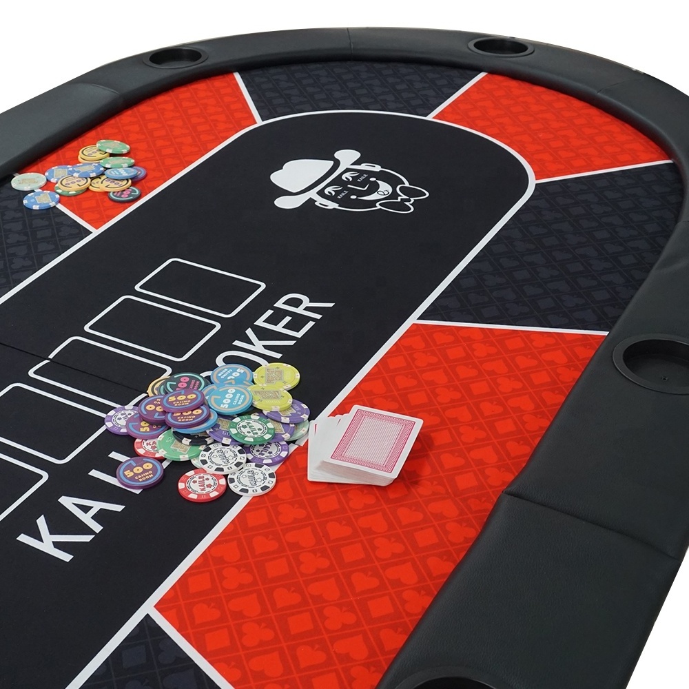 Professional 10 seat poker table casino quality poker gambling 1pc customized table 94 inch for gaming